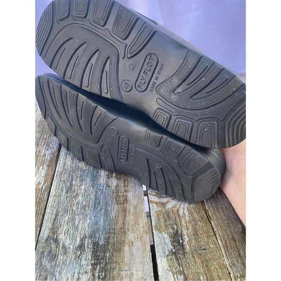 Fly Flot Men’s Size 11 (EU 45) Leather Slide Sandals Anti-Shock Made in Italy - Picture 10 of 10